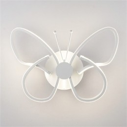 Moderne Vegglamper Sommerfuglform Kreativ Metall Akryl Stue Gang Soverom Hotellrom Nattbordslampe