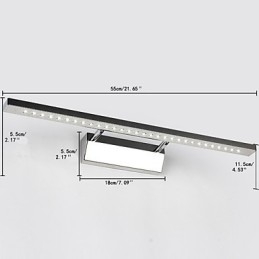 Moderne, Samtidskunstnerisk Galvanisert Funksjon For Downlight Baderomsbelysning Vegglampe