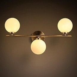 Vegglampe I Glass Moderne Samtidsstil Bronsefunksjon Mini-Stil Uplight Vegglampe Vegglampe