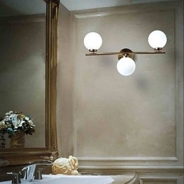 Vegglampe I Glass Moderne Samtidsstil Bronsefunksjon Mini-Stil Uplight Vegglampe Vegglampe