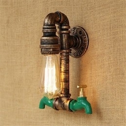 Landlig Retro-Maleri For Mini-Stil Omgivelseslys Vegglampe