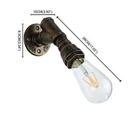 Vegglampe Vegglampe Veggjernsvegglampe Dum Black Lightsaber-Lampe På Veggen