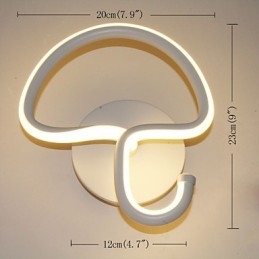 Moderne Minimalistisk Lampe Soverom Nattbordslampe Korridorer Hotellprosjektbelysning Aluminiums Sirkulær Vegglampe