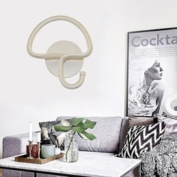 Moderne Minimalistisk Lampe Soverom Nattbordslampe Korridorer Hotellprosjektbelysning Aluminiums Sirkulær Vegglampe