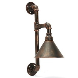 Vannrør Vegglamper Retro Industriell Stil Kreativ Landlig Metall Restaurant Kafé Barer Barbord Vegglamper