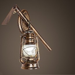 Rustikk Hyttemaling For Mini-Stil Opplyst Vegglampe C