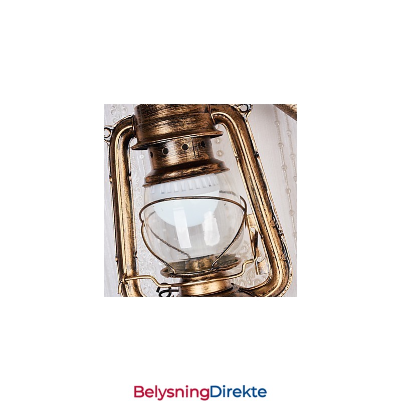 Rustikk Hyttemaling For Mini-Stil Opplyst Vegglampe C