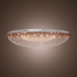 Moderne Samtids Krystall Krom Metall Innfelt Montering