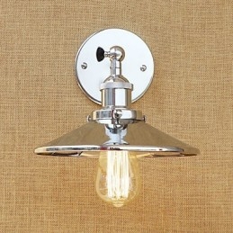 Rustikk Lodge Country Retro Galvanisert Funksjon For Mini-Stil Omgivende Lys Vegglampetter
