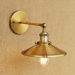 Rustikk Lodge Country Retro Galvanisert Funksjon For Mini-Stil Omgivende Lys Vegglampetter