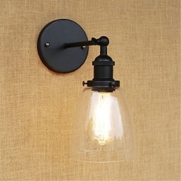 Landlig Retro-Maleri For Mini-Stil Øyebeskyttelse Omgivelseslys Vegglampetter