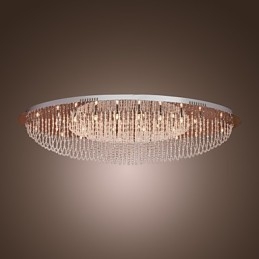 Moderne Samtids Krystall Krom Metall Innfelt Montering