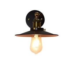 Mal Enkeltvegg Jernvegglampe Dum Svart Lyssabellampe På Veggen