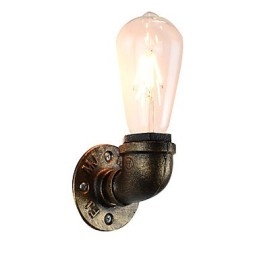 Rustikk Hytte Tradisjonell Klassisk Antikk Messingfunksjon For Omgivelseslys Vegglampe Vegglampe