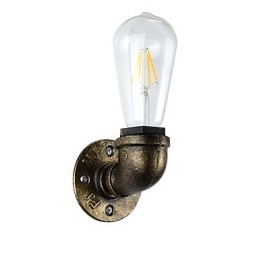 Rustikk Hytte Tradisjonell Klassisk Antikk Messingfunksjon For Omgivelseslys Vegglampe Vegglampe