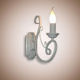 Stearinlyslampe Nattbordslampe Vegglampe Jernkorridor Kreativ Pastoral Speillampe