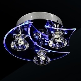 Lysekrone Moderne Krystall Living 3 Lys