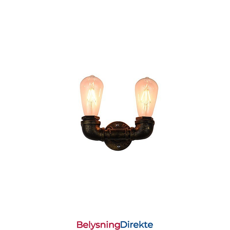 Rustikk Hytte Tradisjonell Klassisk Antikk Messing Vegglampe Vegglampe