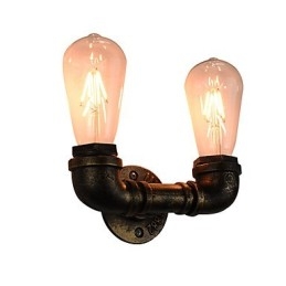 Rustikk Hytte Tradisjonell Klassisk Antikk Messing Vegglampe Vegglampe