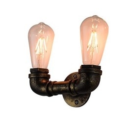Rustikk Hytte Tradisjonell Klassisk Antikk Messing Vegglampe Vegglampe