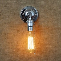 Retro Loft Edison Vegglampe Soverom Vegglamper For Hjem Opp Ned Rustikk Industriell Enkelthode Korridor Stue Mini Veggdekor