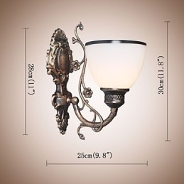 Enkel Amerikansk Vegglampe Nattbordslampe Stue Dekorativ Lampe Smijern Europeisk Stil Kreativ Vegglampe