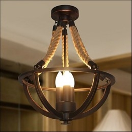 Amerikansk Taklampe I Retrostil Med Tau