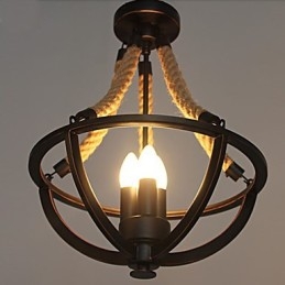 Amerikansk Taklampe I Retrostil Med Tau