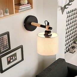 Stoffvegglampe Moderne Samtidsstil Funksjon Omgivelseslys Vegglamper