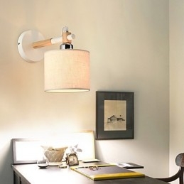 Stoffvegglampe Moderne Samtidsstil Funksjon Omgivelseslys Vegglamper
