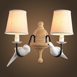Rustikk Hytte Enkel Vintage-Maleri Omgivelseslys Vegglampe Vegglampe