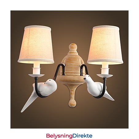 Rustikk Hytte Enkel Vintage-Maleri Omgivelseslys Vegglampe Vegglampe