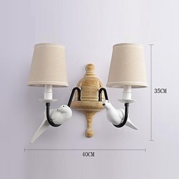 Rustikk Hytte Enkel Vintage-Maleri Omgivelseslys Vegglampe Vegglampe