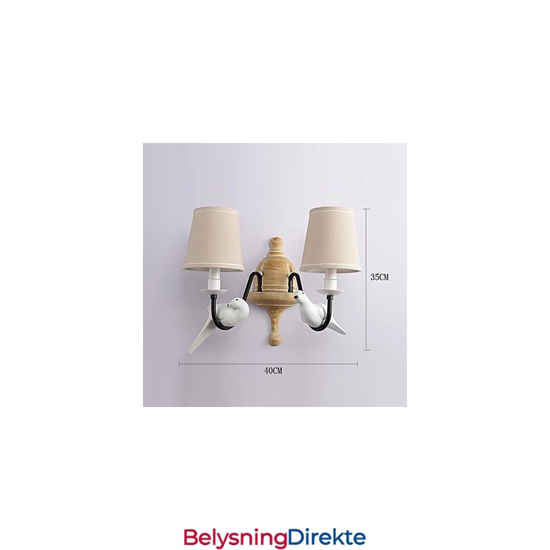 Rustikk Hytte Enkel Vintage-Maleri Omgivelseslys Vegglampe Vegglampe