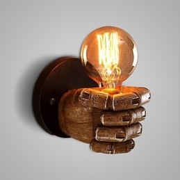 Industriell Vegglampe I Loftstil, Kafé, Vegglampe I Harpiks, Antikk Vintage, Retro-Maleri, Mini-Stil, Omgivelseslys, Vegglampe I Vegg
