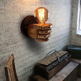 Industriell Vegglampe I Loftstil, Kafé, Vegglampe I Harpiks, Antikk Vintage, Retro-Maleri, Mini-Stil, Omgivelseslys, Vegglampe I Vegg