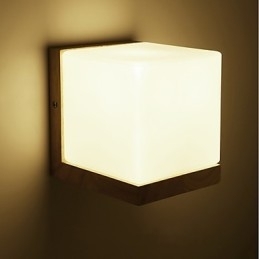 Nyhet Landlig Funksjon For Mini-Stil Øyebeskyttelse Omgivelseslys Lampetter Nattbord Nattlys Kreativ Balkong Vegglampe