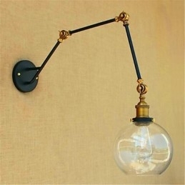 Rustikk Hytte Kromfunksjon For Svingarm Omgivelseslys Svingarmlamper Vegglampe