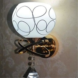 Nattbordslampe Til Hotellrom Moderne Minimalistisk Glassvegglampe