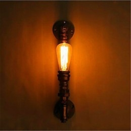 Amerikansk Retro Loft Industriell Vanngang Trapper Kreativ Personlighet Restaurant Bar Enkelt Hode Jern Vegglampe