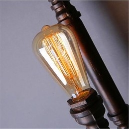 Amerikansk Retro Loft Industriell Vanngang Trapper Kreativ Personlighet Restaurant Bar Enkelt Hode Jern Vegglampe