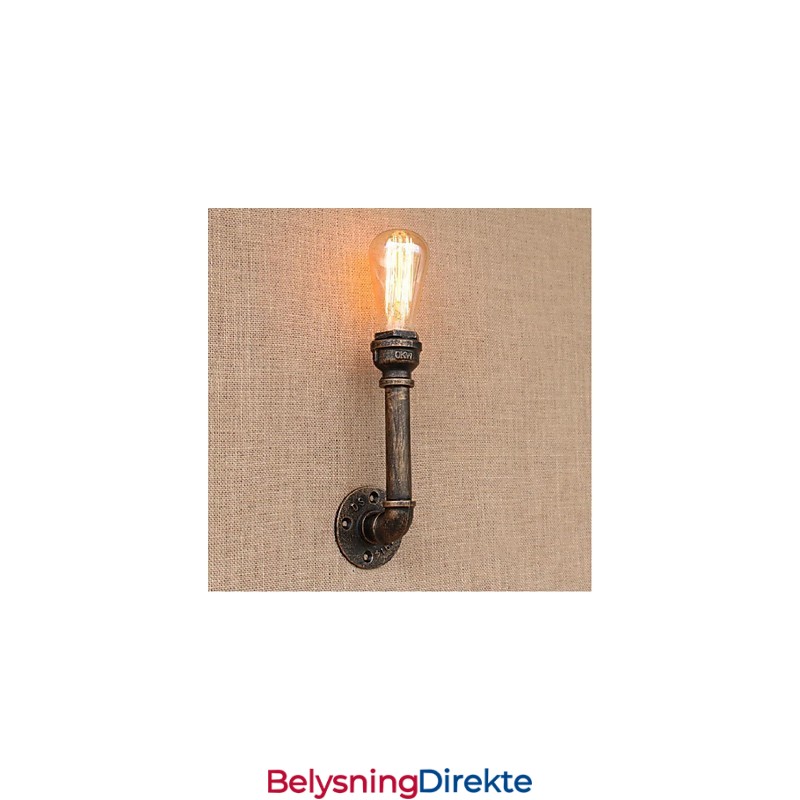 Nostalgi Enkel Vannrør Dekorativ Liten Vegglampe Vegglampe