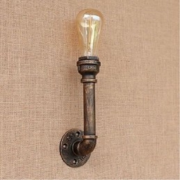 Nostalgi Enkel Vannrør Dekorativ Liten Vegglampe Vegglampe