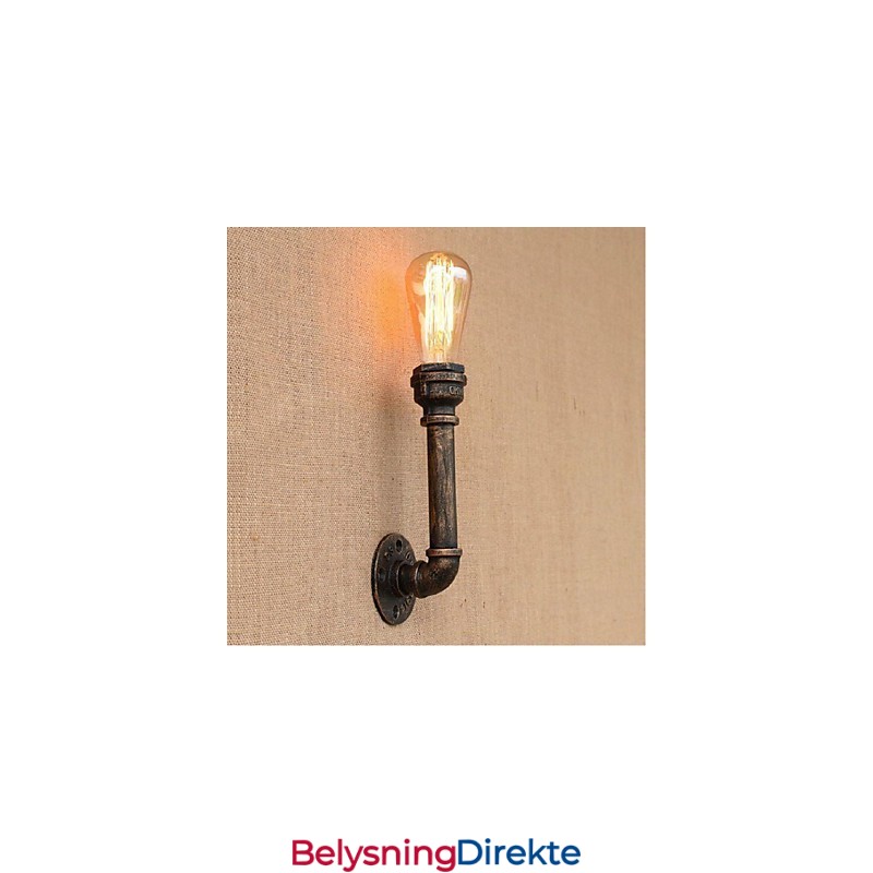 Nostalgi Enkel Vannrør Dekorativ Liten Vegglampe Vegglampe