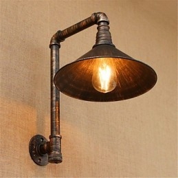 Rustikk Hytte Landlig Antikk Messingfunksjon For Omgivelseslys Vegglampe Vegglampe