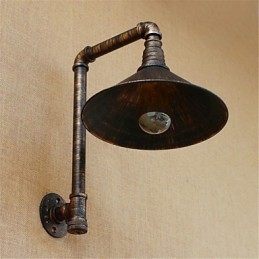 Rustikk Hytte Landlig Antikk Messingfunksjon For Omgivelseslys Vegglampe Vegglampe