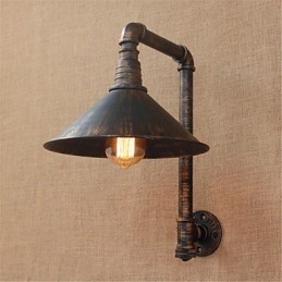 Rustikk Hytte Landlig Antikk Messingfunksjon For Omgivelseslys Vegglampe Vegglampe
