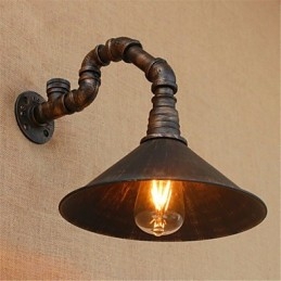 Rustikk Lodge Country Svart Oksidfinish-Funksjon For Omgivende Lysvegglamper