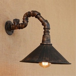 Rustikk Lodge Country Svart Oksidfinish-Funksjon For Omgivende Lysvegglamper