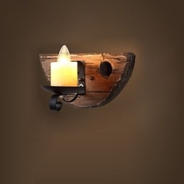 Rustikk Hyttemaling For Mini-Stil Omgivelseslys Vegglampe